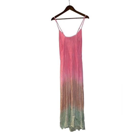 Boho Me Women Medium Cut‎ Out Ombre Maxi Dress Boho Feminine Dainty Colorful - Picture 1 of 9